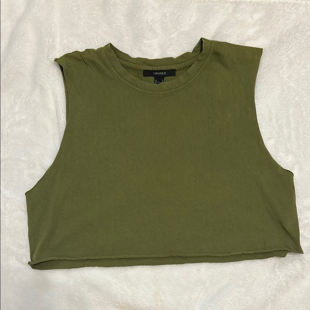 Forever 21 Army Green Tank top